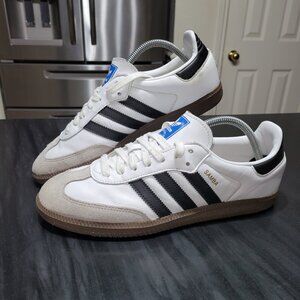 Adidas Samba White and Black Sneakers
